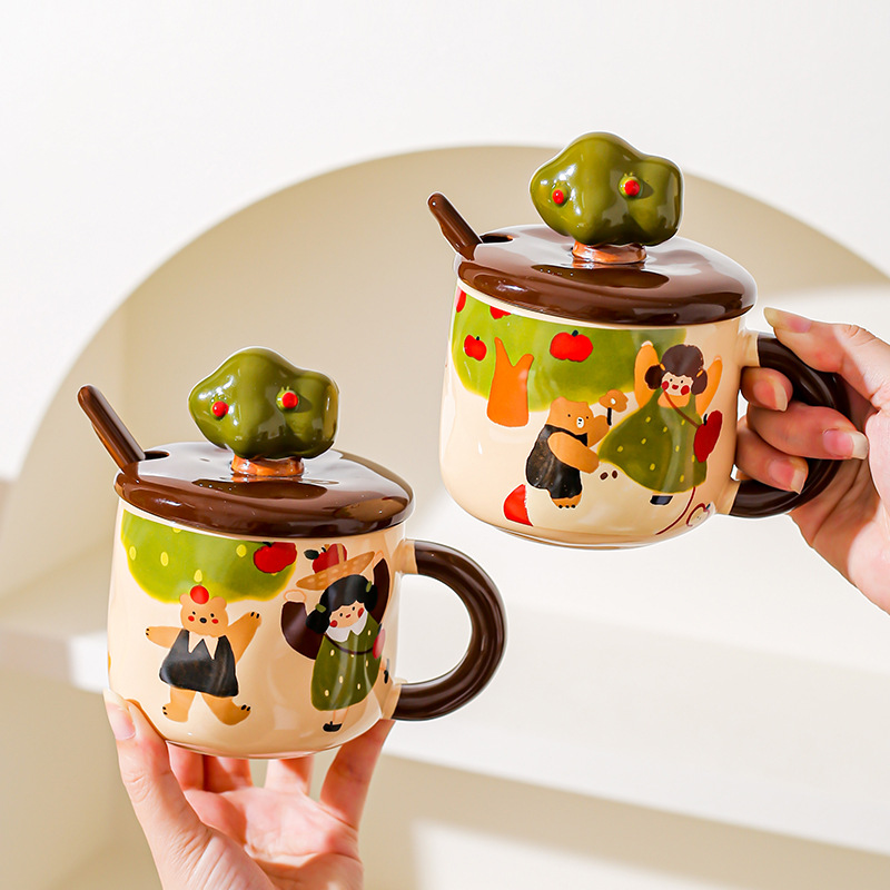 Anime Merchandise Mugs - Simpatico cartone animato Anime Merchandise Apple