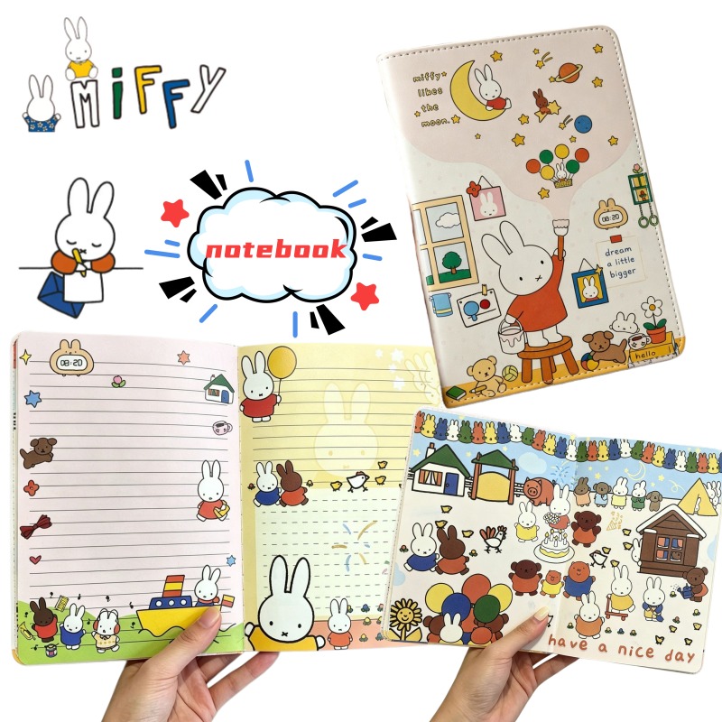 Art Book Illustration - Nuovo Quaderno B6 Miffy con Pagine