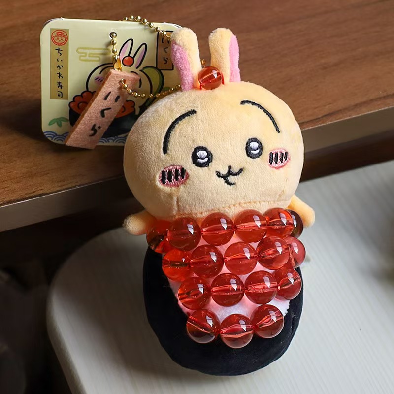 Anime Merchandise Bag - Ciondoli della Serie Sushi, Portachiavi Morbidi