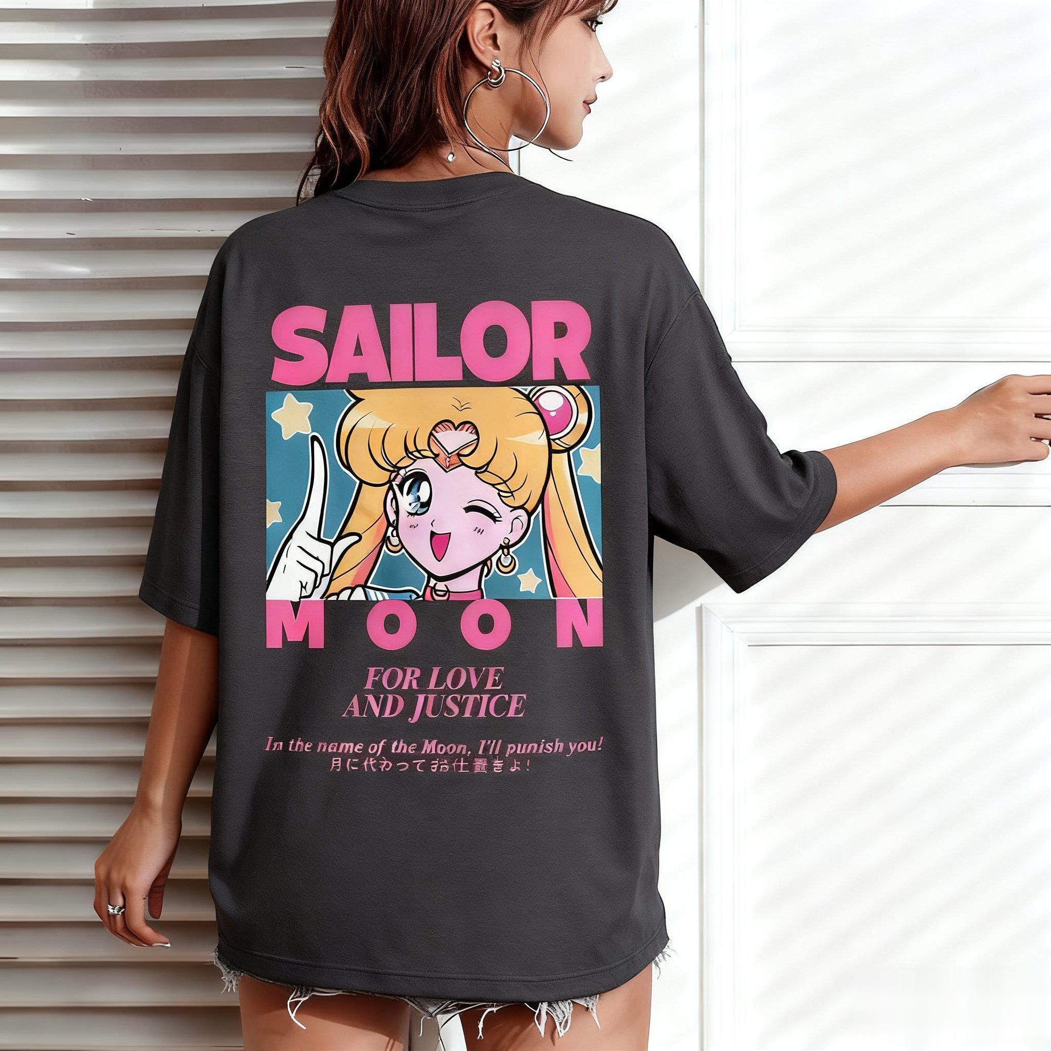 Anime Merchandise Store In Japan - Nuova T-shirt Oversize Casual Streetwear Sailor