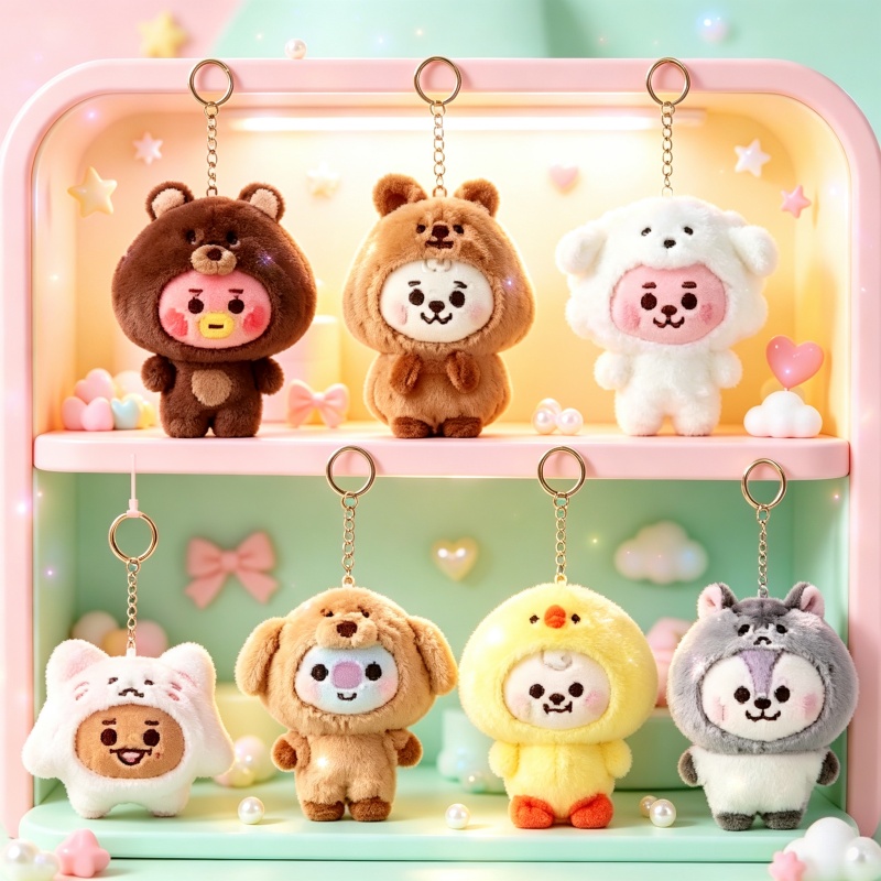 Anime Merchandise Bag - Portachiavi creativo a tema anime BT21