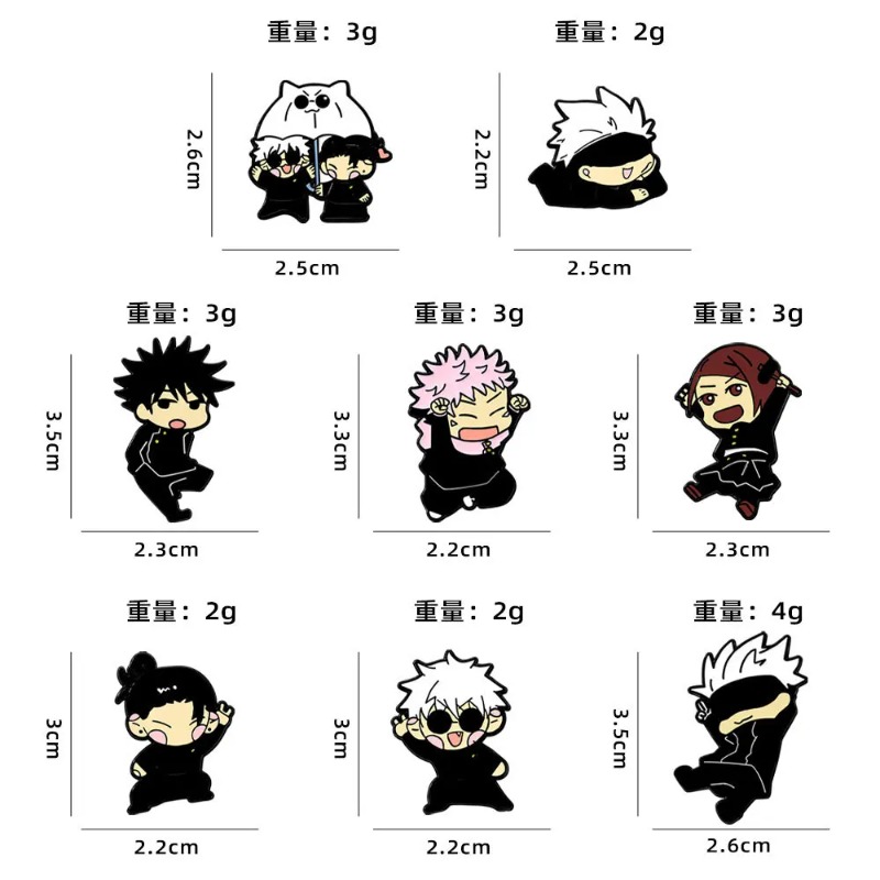 Set di 8 spille smaltate anime - Enamel Pin Set recensione e prezzo