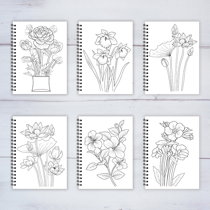 Libro da colorare per fiori pe - Art Book Illustration recensione e prezzo
